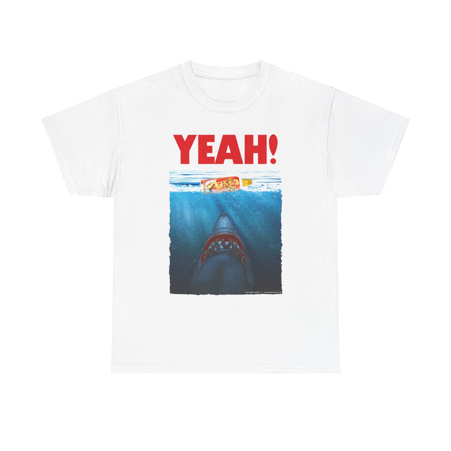The Shark Puppet - Yeah! Jaws Parody - Unisex Heavy Cotton Tee