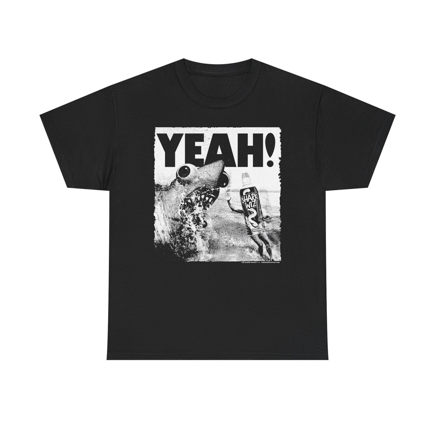 The Shark Puppet - Shark Wiz Attack Unisex Heavy Cotton Tee