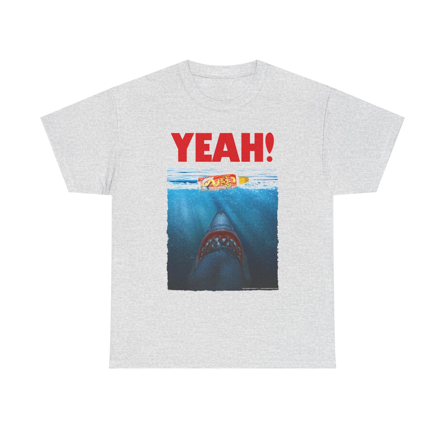The Shark Puppet - Yeah! Jaws Parody - Unisex Heavy Cotton Tee