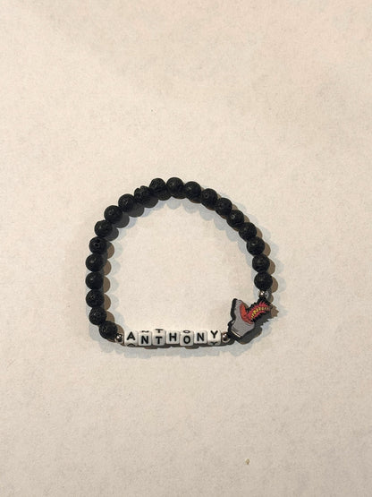 Official Shark Puppet BUILD YOUR OWN Lava rock bracelet