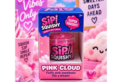 Sip Squishy — Pink Cloud