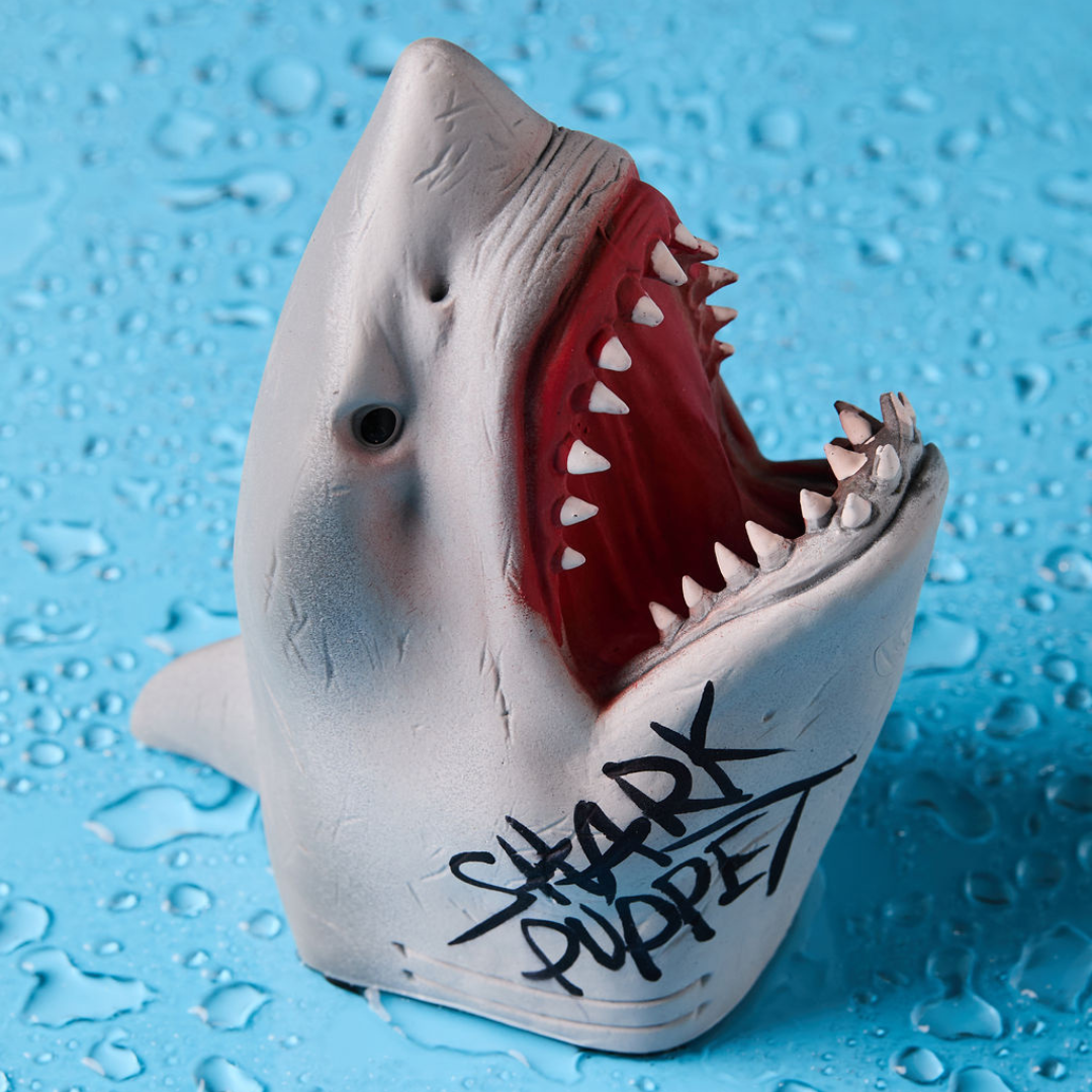 Shark rubber puppet on sale