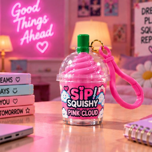 Sip Squishy — Pink Cloud